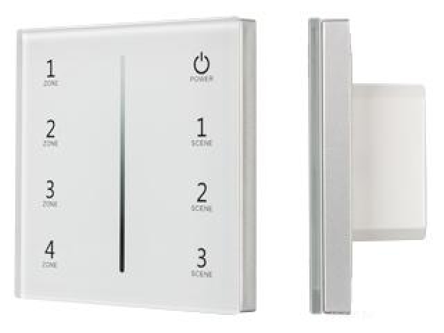 Панель Sens SMART-P29-DIM White (230V, 4 зоны, 2.4G) (Arlight, IP20 Пластик, 5 лет) фото:7