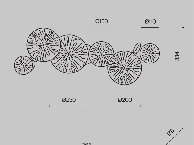 Настенный светильник (бра) Maytoni MOD082WL-04G фото:14