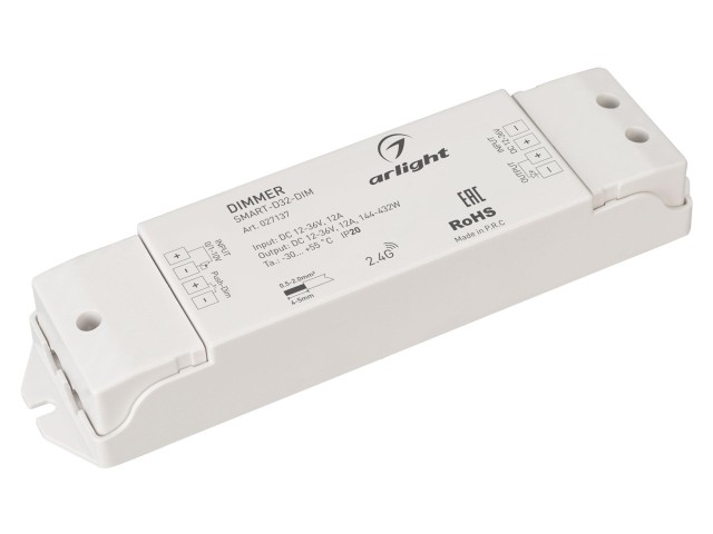 Диммер SMART-D32-DIM (12-36V, 12A, 0/1-10V) (Arlight, IP20 Пластик, 5 лет) фото:5