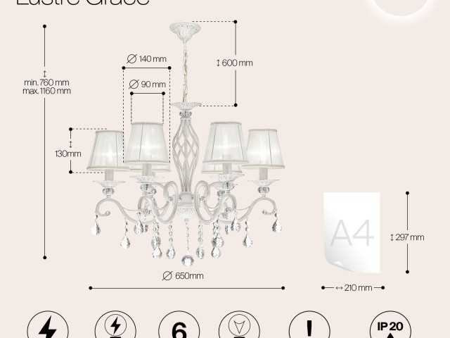 Люстра Maytoni ARM247-06-G фото:11