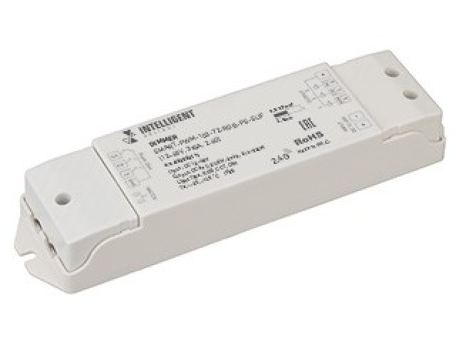 INTELLIGENT ARLIGHT Диммер SMART-PWM-103-72-RGB-PS-SUF Grey (12-48V, 3x6A, 2.4G) (IARL, IP20 Пластик, 5 лет) фото:2