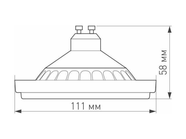 Лампа AR111-UNIT-GU10-15W-DIM Day4000 (WH, 120 deg, 230V) (Arlight, Металл) фото:8