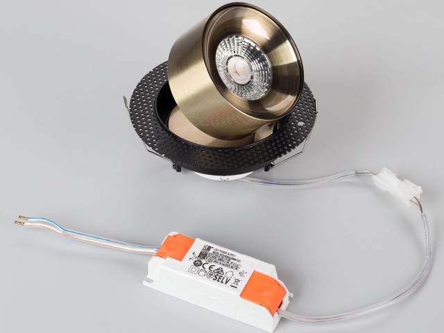 Светильник SP-PLURIO-BUILT-TRIMLESS-R120-9W Day4000 (BK-ABRS, 36 deg, 230V) (Arlight, IP20 Металл, 3 года) фото:1