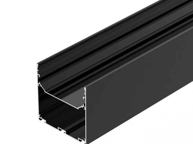 Профиль LINE-S-7575-2000 BLACK (Arlight, Алюминий) фото:2