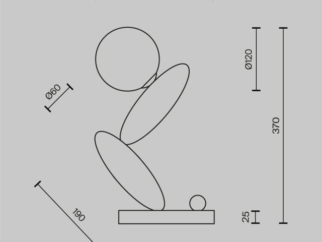 Настольный светильник Maytoni MOD482TL-L6C3K фото:1