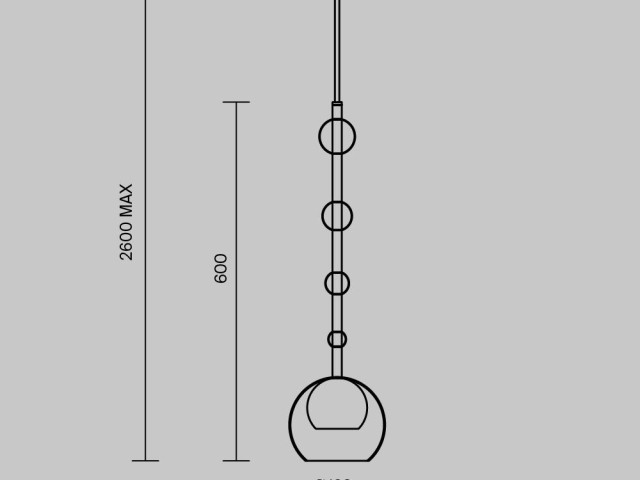 Подвесной светильник Maytoni MOD227PL-01B1 фото:14