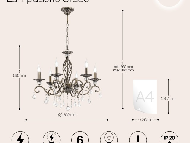 Люстра Maytoni RC247-PL-06-R фото:6