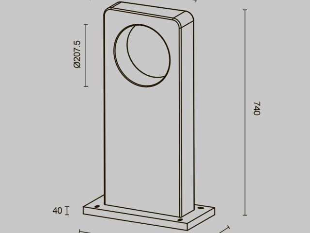 Ландшафтный светильник Outdoor O469FL-L7CM3K1 фото:3