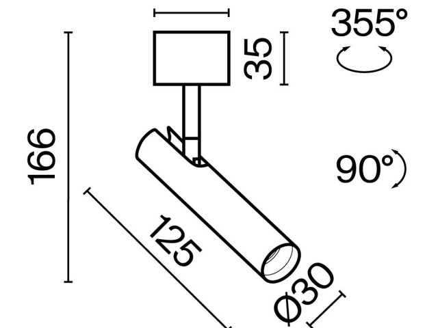 Потолочный светильник Technical C141CL-L125-6W3K-B фото:15