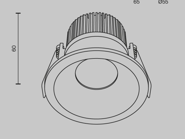 Встраиваемый светильник Technical DL034-01-06W3K-B фото:11
