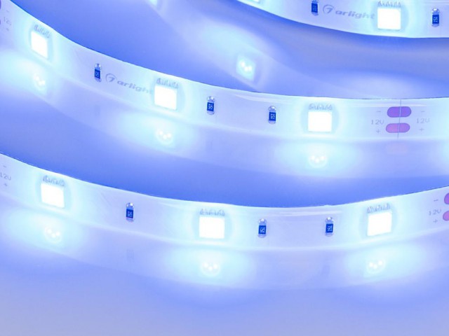 Лента RTW 2-5000SE 12V Blue (5060, 150 LED, LUX) (Arlight, 7.2 Вт/м, IP65) фото:5