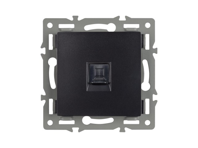 Механизм компьютерной розетки SCT-MPC1-PL-BK (RJ-45, CAT6) (Arlight, -) фото:2
