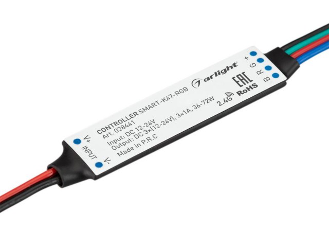 Контроллер SMART-K47-RGB (12-24V, 3x1A, 2.4G) (Arlight, IP20 Пластик, 5 лет) фото:5
