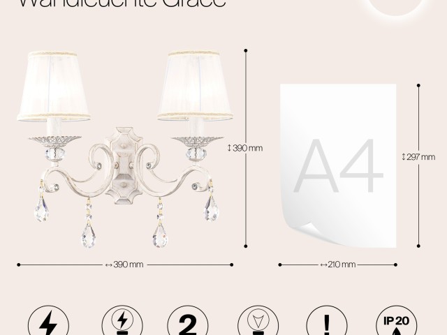 Настенный светильник (бра) Maytoni ARM247-02-G фото:8