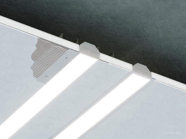 Линейный светильник HOKASU 49/32 edgeless (Anod/1250mm/LT70 — 3K/26W) фото:3