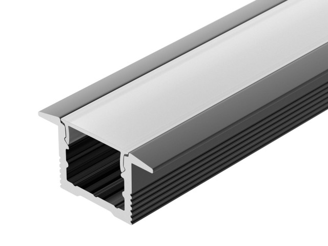 Профиль SL-SLIM-H13M-F25-2000 BLACK (Arlight, Алюминий) фото:3