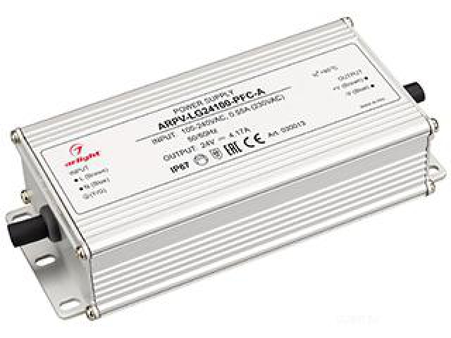 Блок питания ARPV-LG24100-PFC-A (24V, 4.17A, 100W) (Arlight, IP67 Металл, 5 лет) фото:6