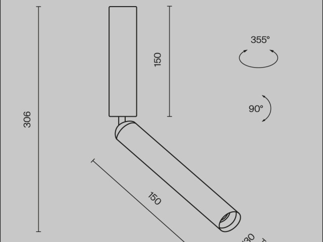 Потолочный светильник Technical C142CL-6W3K-W фото:3