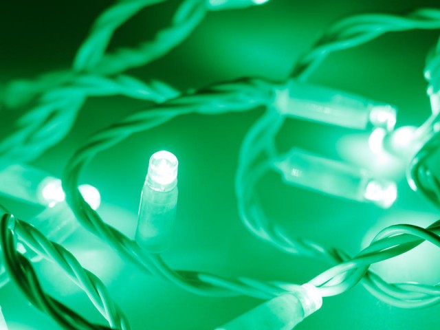 Светодиодная гирлянда ARD-STRING-CLASSIC-10000-WHITE-100LED-STD GREEN (230V, 7W) (Ardecoled, IP65) фото:1