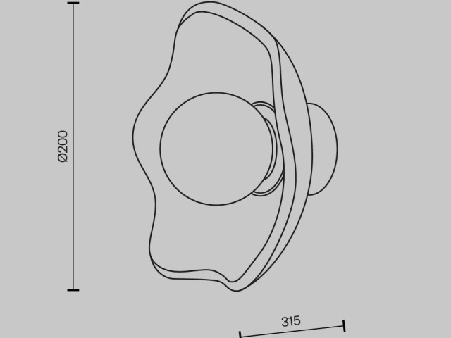 Настенный светильник (бра) Maytoni MOD207WL-01BS фото:2