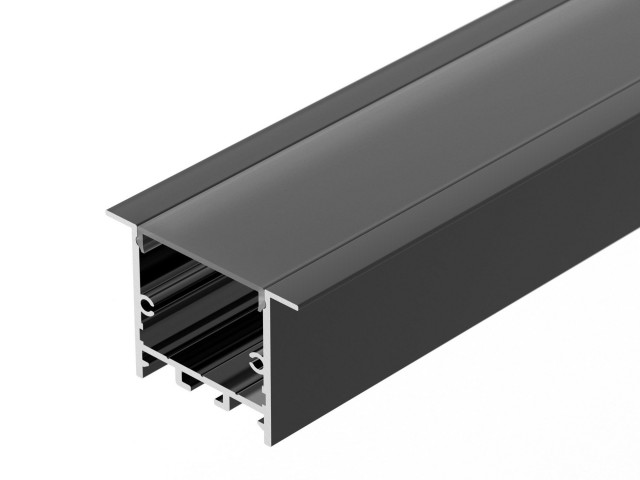 Профиль SL-LINIA49S-F-2000 ANOD BLACK (Arlight, Алюминий) фото:1