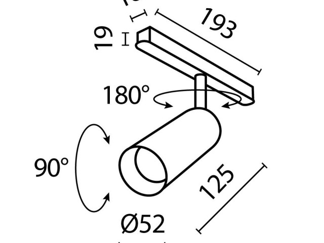 Трековый светильник Technical TR032-4-12WTW-S-DD-W фото:2