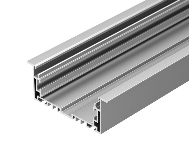 Профиль с экраном S2-LINIA94-F-2500 ANOD+OPAL (Arlight, Алюминий) фото:2