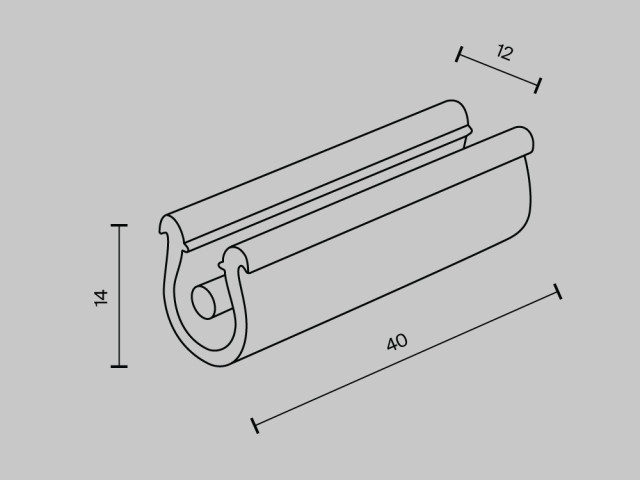 Комплектующие для текстильной подвесной системы Technical TRA130BF-B фото:1