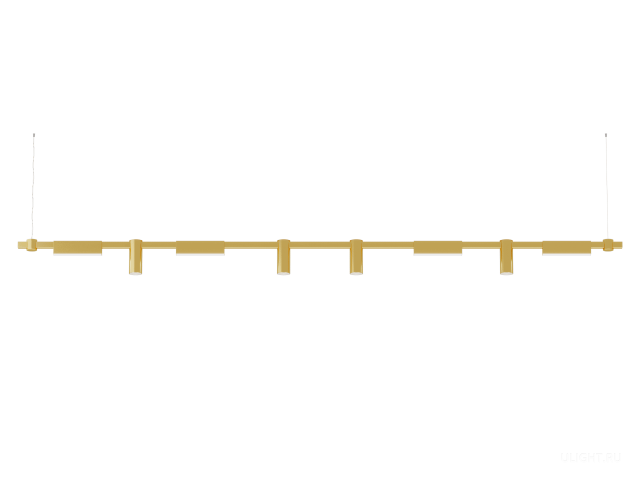 Подвесной светильник HOKASU PL10 (GOLD/2500mm – 200mm/LT70/120deg – D55/140mm – 3K/64W) фото:1