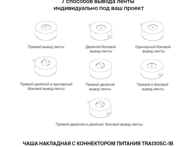 Комплектующие для текстильной подвесной системы Technical TRA130SC-1B фото:1