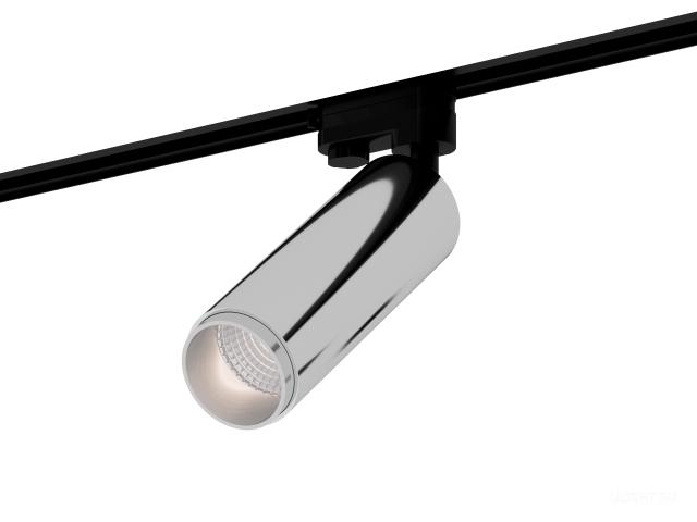 Трековый светильник HOKASU Tube Zoom TR4 (55-120/silver – 10w/5090/12-50deg) фото:1