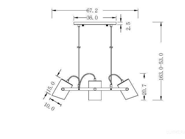 Подвесной светильник Freya FR4005PL-03BBS фото:5