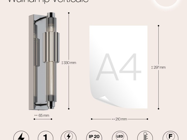 Настенный светильник (бра) Maytoni MOD308WL-L9CH3K фото:17