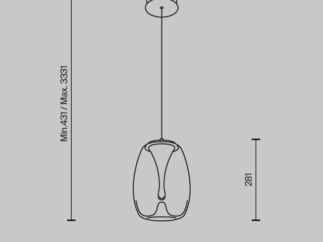 Подвесной светильник Maytoni MOD282PL-L8G3K1 фото:1