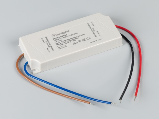 Блок питания ARPV-SP-24040-FLAT-PFC (24V, 1.67A, 40W) (Arlight, IP44 Пластик, 5 лет) фото:3