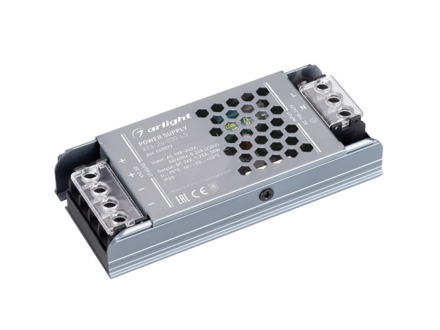 Блок питания ATS-24-030-LS (24V, 1.25A, 30W) (Arlight, IP20 Сетка, 5 лет) фото:2