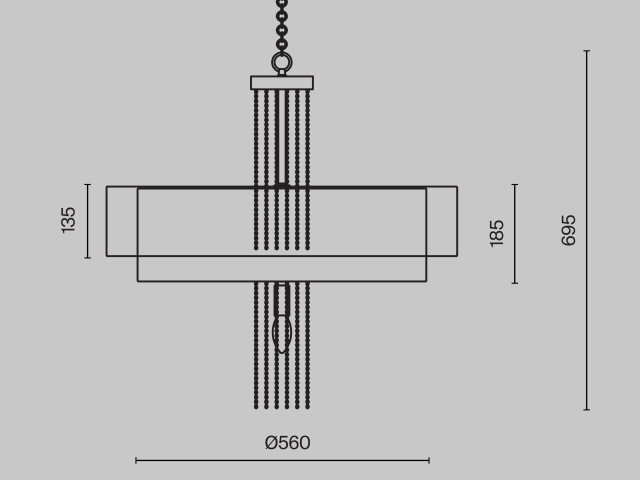 Подвесной светильник Maytoni MOD151PL-05G фото:10