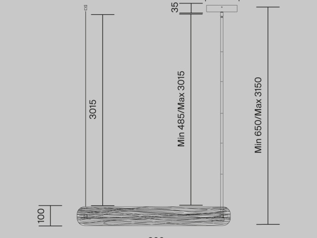 Подвесной светильник Maytoni MOD439PL-L20BSK фото:4