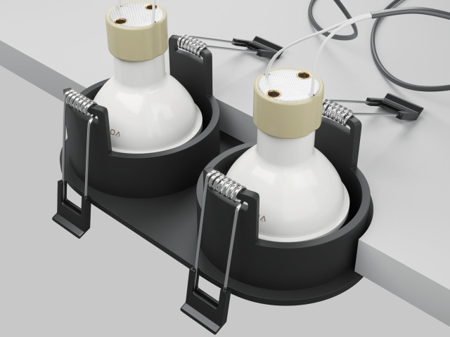 Встраиваемый светильник Technical DL126-02-GU10-B фото:6