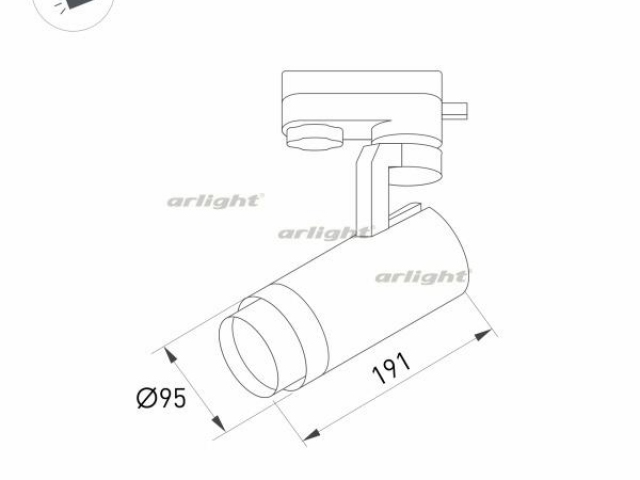 Светильник LGD-GELIOS-4TR-R95-40W Day4000 (WH, 20-60 deg, 230V) (Arlight, IP20 Металл, 3 года) фото:4