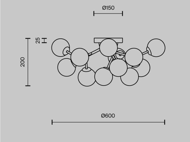 Потолочный светильник Maytoni MOD545CL-12B фото:8