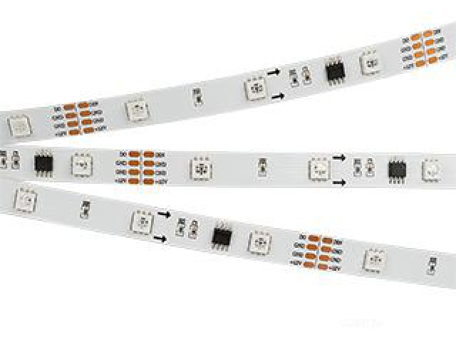 Лента SPI-5000-AM 12V RGB (5060, 150 LED x3, 1804) (Arlight, Открытый, IP20) фото:5