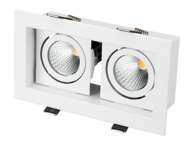 Светильник CL-KARDAN-S180x102-2x9W Warm (WH, 38 deg) (Arlight, IP20 Металл, 3 года) фото:6