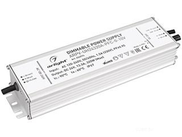 Блок питания ARPV-UH24320A-PFC-0-10V (24V, 13.3A, 320W) (Arlight, IP67 Металл, 7 лет) фото:5