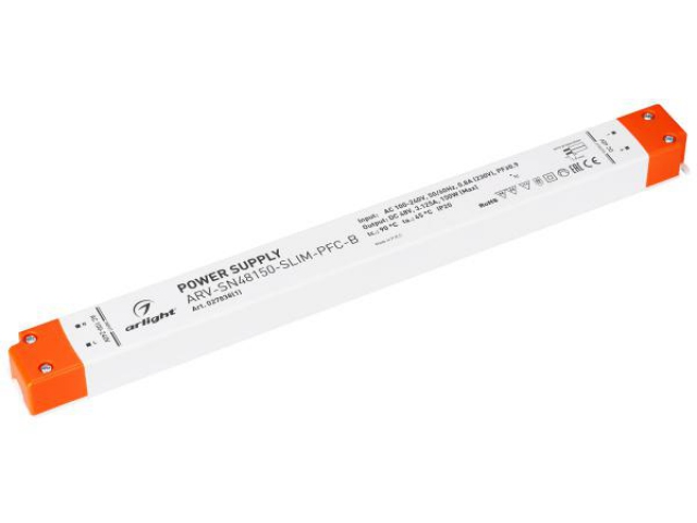 Блок питания ARV-SN48150-SLIM-PFC-B (48V, 3.1A, 150W) (Arlight, IP20 Пластик, 3 года) фото:4