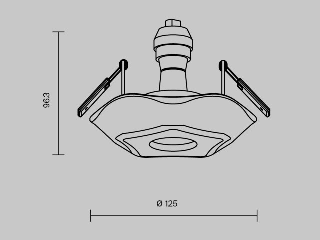 Встраиваемый светильник Maytoni DL284-1-01-W фото:5