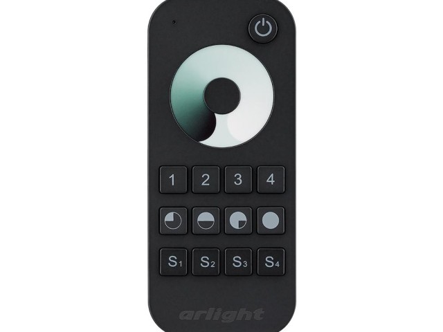 Пульт SMART-R24-DIM Black (4 зоны, 2.4G) (Arlight, IP20 Пластик, 5 лет) фото:4