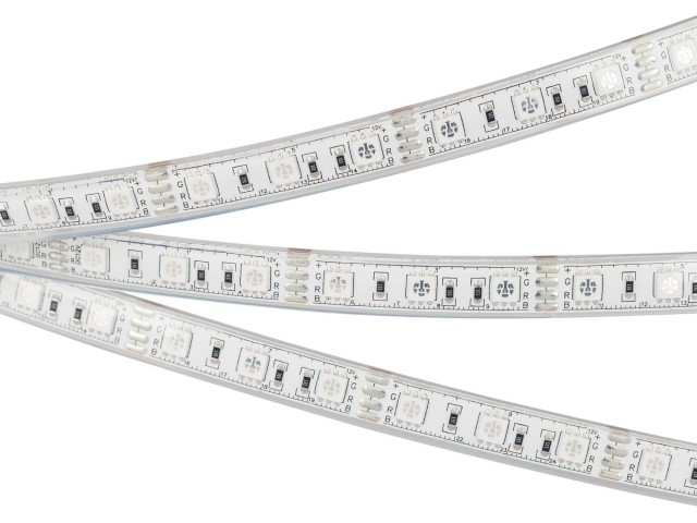 Лента герметичная RTW-PU-B60-12.5mm 12V RGB (14.4 W/m, IP68, 5060, 5m) (Arlight, -) фото:17