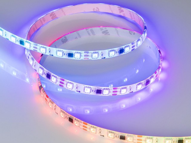 Лента герметичная SPI-SE-B60-10mm 12V RGB-PX3 (14.4 W/m, IP65, 5060, 5m) (Arlight, бегущий огонь) фото:6