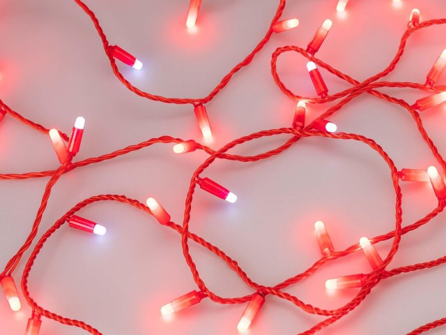Светодиодная гирлянда ARD-STRING-CLASSIC-10000-RED-100LED-MILK-FLASH Red (230V, 7W) (Ardecoled, IP65) фото:3